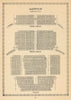 Aldwych Theatre, London. Vintage seating plan 1960 old vintage print picture