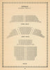 Apollo Theatre, Shaftesbury Avenue, London. Vintage seating plan 1960 print