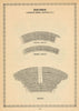 Duchess Theatre, Aldwych, Covent Garden, London. Vintage seating plan 1960