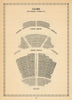 Globe (now Gielgud) Theatre, Shaftesbury Avenue. Vintage seating plan 1960