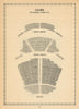 Globe (now Gielgud) Theatre, Shaftesbury Avenue. Vintage seating plan 1960