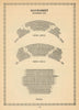 Haymarket Theatre (Theatre Royal), London. Vintage seating plan 1960 old print