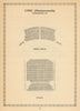 Lyric Theatre, Hammersmith, London. Vintage seating plan 1960 old print