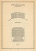 Lyric Theatre, Hammersmith, London. Vintage seating plan 1960 old print