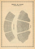 Prince of Wales Theatre, Coventry Street, London. Vintage seating plan 1960