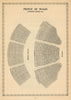 Prince of Wales Theatre, Coventry Street, London. Vintage seating plan 1960