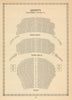 Queen's (now Sondheim) Theatre, Shaftesbury Avenue W1. Vintage seating plan 1960