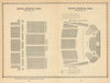 Royal Festival Hall, South Bank, London. Vintage seating plan 1960 old print