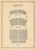 Sadlers Wells Theatre, Rosebery Avenue, London. Vintage seating plan 1960