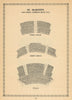 St. Martin's Theatre, West Street, Cambridge Circus. Vintage seating plan 1960