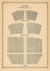 Saville Theatre, Shaftesbury Ave Odeon Covent Garden. Vintage seating plan 1960