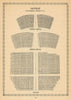 Saville Theatre, Shaftesbury Ave Odeon Covent Garden. Vintage seating plan 1960