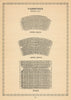 Vaudeville Theatre, Strand, London. Vintage seating plan 1960 old print