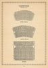 Vaudeville Theatre, Strand, London. Vintage seating plan 1960 old print