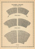 Victoria Palace Theatre, Victoria Street, London. Vintage seating plan 1960