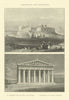 ATHENS Acropolis from the Hill of the Museum. Parthenon west front restored 1907