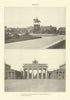 BERLIN. Lust Garten, showing Frederick William III Statue. Brandenburg Gate 1907
