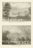Buckingham Palace, London, England. Hampton Court. London 1907 old print