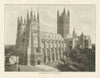 Canterbury Cathedral. Kent 1907 old antique vintage print picture