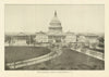 The National Capitol, Washington, D. C. Washington DC 1907 old antique print