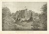 Skibo Castle, Mr. Carnegie's Home In Scotland 1907 old antique print picture