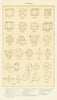 CRYSTALS Hexahedron Octahedron Dodecahedron Tetrahedron Deltohedron 1907 print