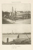 SCENES IN FLORIDA. 1. The Plaza, St. Augustine. 2. Jupiter Light 1907 print