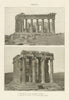 GREECE. Parthenon, & Temple of Victory, On the Acropolis, Athens 1907 print