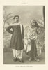 India. Young Brahmin And Wife..  1907 old antique vintage print picture