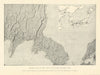Relief Map of The Field of Russo-Japanese War. Korea 1907 old antique