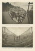 Columbia River raft San Francisco bound. Construction cradle Astoria Oregon 1907