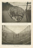 Columbia River raft San Francisco bound. Construction cradle Astoria Oregon 1907