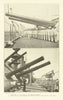 Battleships Missouri & New Jersey guns 1907 old antique vintage print picture