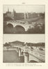 Paris Pont Change Palais Justice Concorde Chambre Des Deputes 1907 old print