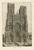 Cathedral of Reims. Marne 1907 old antique vintage print picture