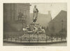 Statue of Schiller, By Begas. Berlin. Germany 1907 old antique print picture