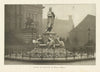 Statue of Schiller, By Begas. Berlin. Germany 1907 old antique print picture