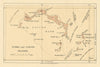 Turks and Caicos Islands. Caribbean. West Indies. WASHINGTON EVES 1889 old map