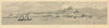 St. Vincent, West Indies. Panorama of Kingstown from the sea 1889 old print