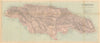 Jamaica. Counties and parishes. Railways. STANFORD / WASHINGTON EVES 1897 map