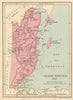 British Honduras. Belize. STANFORD / WASHINGTON EVES 1897 old antique map