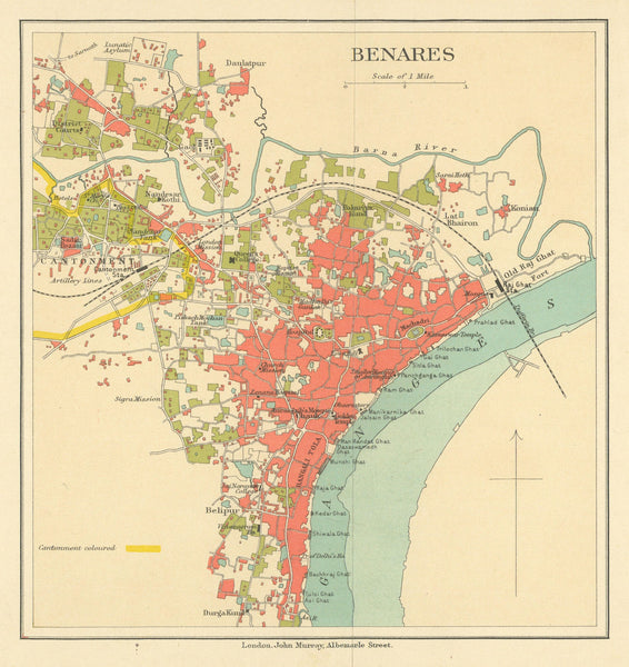 Banaras tourist map | WillowStreeHouseTreasures.com