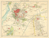 PAKISTAN. Lahore city plan showing the Old Meean Meer Cantonment 1905 map