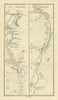 #70 Dublin to Killala. Foxford Swinford Ballina Mayo. TAYLOR/SKINNER 1778 map
