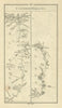 #79 Dublin to Castlebar & Newport by Athlone. Belcarra. TAYLOR/SKINNER 1778 map