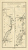 #254 From Omagh to Enniskillen. Tyrone Fermanagh. TAYLOR/SKINNER 1778 old map