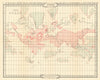 Atlantis at its Prime. World 1,000,000-800,000 BC. SCOTT-ELLIOT 1925 old map