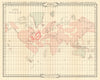 Atlantis in its Decadence. World 800,000-200,000 BC. SCOTT-ELLIOT 1925 old map