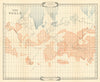 The World showing Lemuria at a later period. SCOTT-ELLIOT 1925 old vintage map