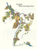 German Wine-Growing Areas. Pictorial map. Rhine 1979 old vintage chart